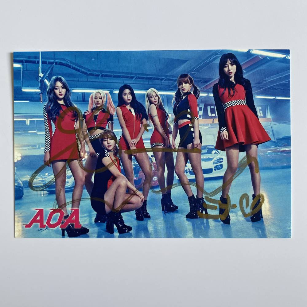 AOA MINA SIGNED 4TH JAPANESE SINGLE '愛をちょうだい - GIVE ME THE